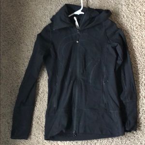 Lululemon black collared hoodie.